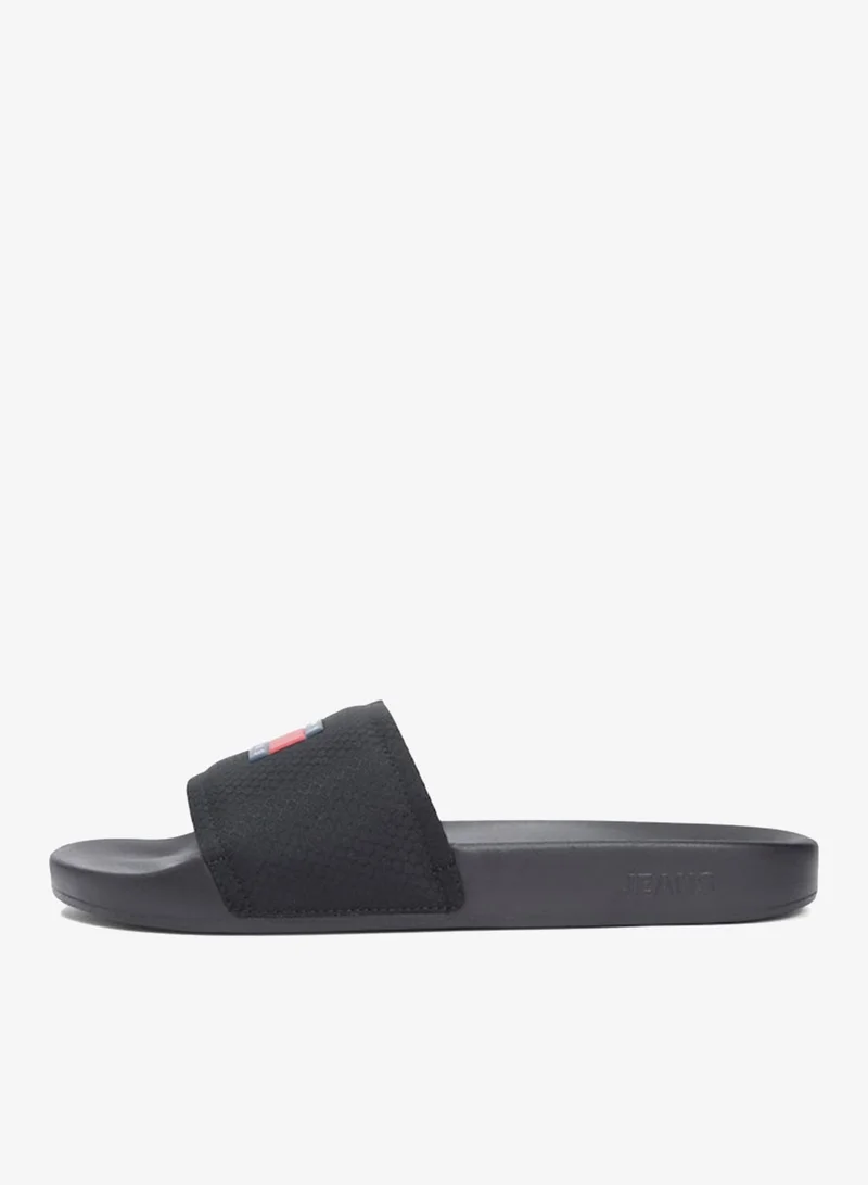 TOMMY JEANS Black Aqua Pool Slides for Men | Best Price UAE
